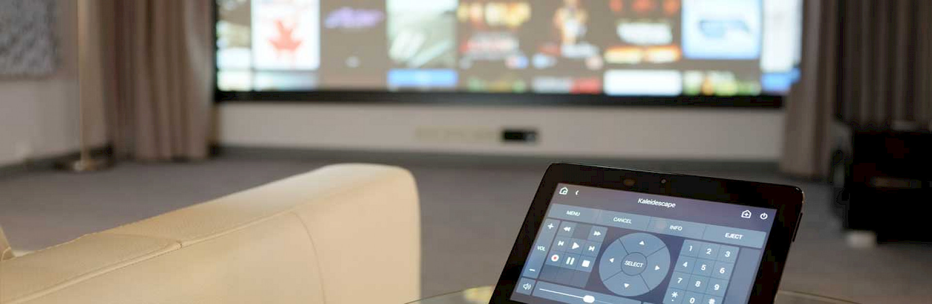 home cinema studio tablet controller